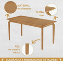 Ver imagem 2 de Mesa de Jantar Alegra Jcm Movelaria Cinamomo 1,80m