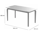 Ver imagem 5 de Mesa de Jantar Alegra Jcm Movelaria Cinamomo 1,80m