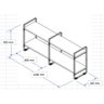 Nicho Prateleira Pinus 25 Cm X 120 Cm - Super Luxo C/suporte Preto - 11