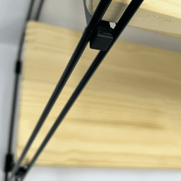 Nicho Prateleira Pinus 25 Cm X 120 Cm - Super Luxo C/suporte Preto - 9