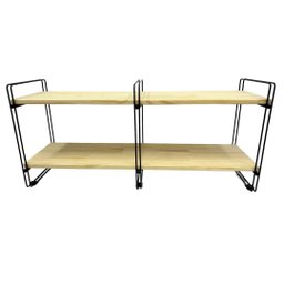 Nicho Prateleira Pinus 25 Cm X 120 Cm - Super Luxo C/suporte Preto - 1