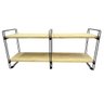 Nicho Prateleira Pinus 25 Cm X 120 Cm - Super Luxo C/suporte Preto - 1
