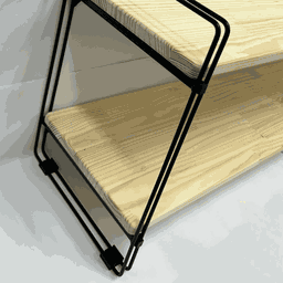 Nicho Prateleira Pinus 25 Cm X 120 Cm - Super Luxo C/suporte Preto - 6