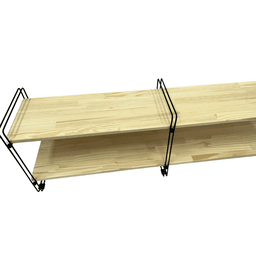 Nicho Prateleira Pinus 25 Cm X 120 Cm - Super Luxo C/suporte Preto - 3