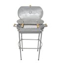 Ver imagem 1 de Churrasqueira Alumínio Fundido a Bafo Prata Pé e Suporte