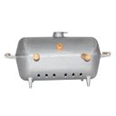 Ver imagem 3 de Churrasqueira Alumínio Fundido a Bafo Prata Pé e Suporte