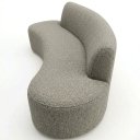 Ver imagem 4 de Sofá Orgânico Mônaco Dekorien Linho Cappuccino Mesclado 180cm