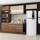 Ver imagem 1 de Armário de Cozinha Completa 290cm Rustic/Crema Safira Madesa 03