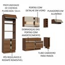 Ver imagem 5 de Armário de Cozinha Completa 290cm Rustic/Crema Safira Madesa 03