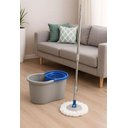 Ver imagem 1 de Balde Spin Centrifuga Mop360com Esfregão Balde 13l Cinza