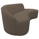 Ver imagem 6 de Sofá Curvo 2 Lugares 150cm Braço Direito Eron Bouclê Marrom - Nexta Casa