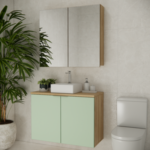 Conjunto Nature 90cm Estilare Cnj4033 Carvalho/verde