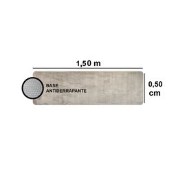 Passadeira Pratatêxtil 0,50m X 1,50m Antiderrapante.:Areia - 3