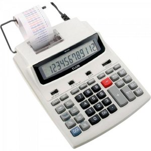 Calculadora C/bobina Bicolor Mr6125 Branco Elgin