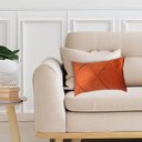 Ver imagem 2 de Kit 2 Capas para Almofada Drapeada em Veludo Retangular Terracota