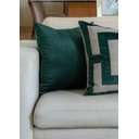 Ver imagem 4 de Conjunto Kit 2 Capas para Almofadas em Veludo Quadrada 45x45 Verde Esmeralda
