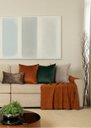 Ver imagem 3 de Conjunto Kit 2 Capas para Almofadas em Veludo Quadrada 45x45 Verde Esmeralda