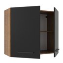 Ver imagem 7 de Armário Aéreo Madesa Agata 80cm com 2 Portas Rustic Preto