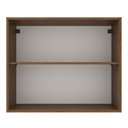 Ver imagem 6 de Armário Aéreo Madesa Agata 80cm com 2 Portas Rustic Preto