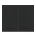 Ver imagem 3 de Armário Aéreo Madesa Agata 80cm com 2 Portas Rustic Preto