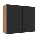 Ver imagem 1 de Armário Aéreo Madesa Agata 80cm com 2 Portas Rustic Preto