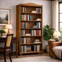 Ver imagem 1 de Livreiro Estante Madeira Maciça Rústica Prateleira P/ Livros:freijo