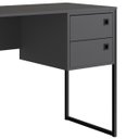 Ver imagem 4 de Escrivaninha Mesa de Computador Industrial 2 Gavetas Grafite