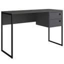 Ver imagem 3 de Escrivaninha Mesa de Computador Industrial 2 Gavetas Grafite
