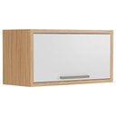 Ver imagem 1 de Armário de Cozinha Modulado Syrah Geladeira c/ 1 Porta Basculante 80cm Amendoa/Branco - Ronipa