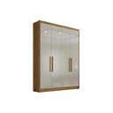 Ver imagem 1 de Guarda Roupa Solteiro 4 Portas e 3 Gavetas Moderni Freijo Cumaru C- Fendi - Novo Horizonte