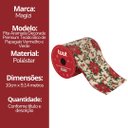 Ver mais imagens de Fita Aramada Decorativa Natalina Bico de Papagaio Premium 10cm x 9,14m para Laços Árvores e Guirland