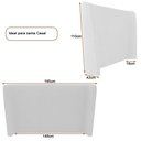 Ver imagem 4 de Cama Japonesa com Cabeceira Corea Seo Casal Bouclé Suave Off White - Sallar Home