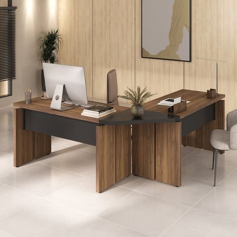 Conjunto Escritório: Mesa 6149 + Mesa 6149 + Conector 6357