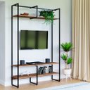 Ver imagem 1 de Estante Industrial para Tv Urban 130x34x185 Cm