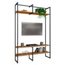 Ver imagem 2 de Estante Industrial para Tv Urban 130x34x185 Cm