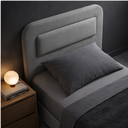 Ver imagem 6 de Cabeceira P/ Cama Solteiro Moderna Estofada Suede 100cm