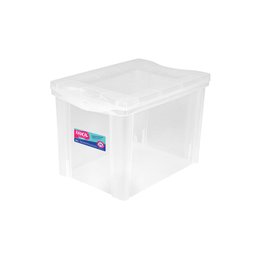 Caixa Organizadora Plástica Alta Cristal 30l Ordene - 2