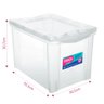 Caixa Organizadora Plástica Alta Cristal 30l Ordene - 3