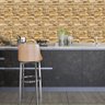 Papel de Parede Adesivo Pedra Rustica Lavável Quarto Sala Cozinha 1,5 Metros - 5