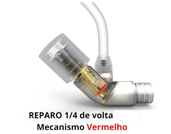 Reparo para Torneira Mecanismo M18 com 1/4 de Volta Cor Dourado - 4