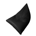 Ver imagem 1 de Puff Pera Triangular Corino Cheio Conforto Almofadão Gigante Hall de Entrada Eventos - Preto