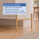 Ver imagem 5 de Rack Jasper 220 cm Off White Fosco com Dourado