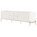 Ver imagem 7 de Rack Jasper 220 cm Off White Fosco com Dourado