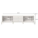 Ver mais imagens de Rack Jasper 220 cm Off White Fosco com Dourado