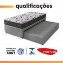 Ver imagem 4 de Bicama Solteiro com Auxiliar e Colchão AG65 Double Face Belga Madeira Preto Cinza Herval