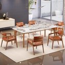 Ver mais imagens de Kit 06 Cadeiras para Sala de Jantar Estar Living Giorgia B04 Couríssimo Camel