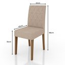 Ver mais imagens de Conjunto Sala de Jantar Retangular Mesa Helo 120cm e 04 Cadeiras Jade Poliman Móveis