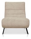 Ver imagem 4 de Poltrona Nathy Confortável com Puff para Sala ou Quarto Boucle Creme Bz Home Decor