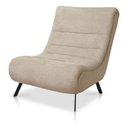 Ver imagem 7 de Poltrona Nathy Confortável com Puff para Sala ou Quarto Boucle Creme Bz Home Decor