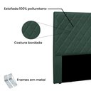 Ver imagem 3 de Cabeceira King 1,95m Esmeralda Veludo Verde Floresta - Pallazio